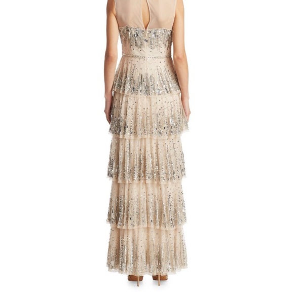Aidan Mattox embellished 5 tier evening dress - Picture 2 of 6